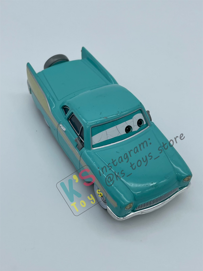 PRE-OWNED / LOOSE DISNEY PIXAR CARS - "DEREK DECALS DOBBS" - FINAL LAP SERIES - PLAYED IN GOOD CONDITION