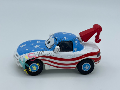 PRE-OWNED / LOOSE DISNEY PIXAR CARS - "MIA & TIA MATER FANS" - MATER THE GREATER SERIES - PLAYED IN GOOD CONDITION