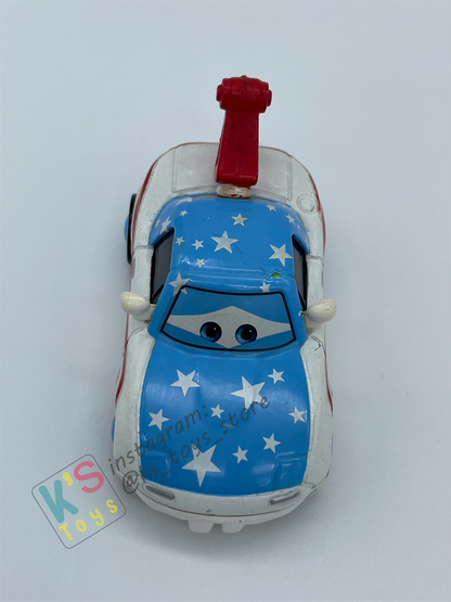 PRE-OWNED / LOOSE DISNEY PIXAR CARS - "MIA & TIA MATER FANS" - MATER THE GREATER SERIES - PLAYED IN GOOD CONDITION