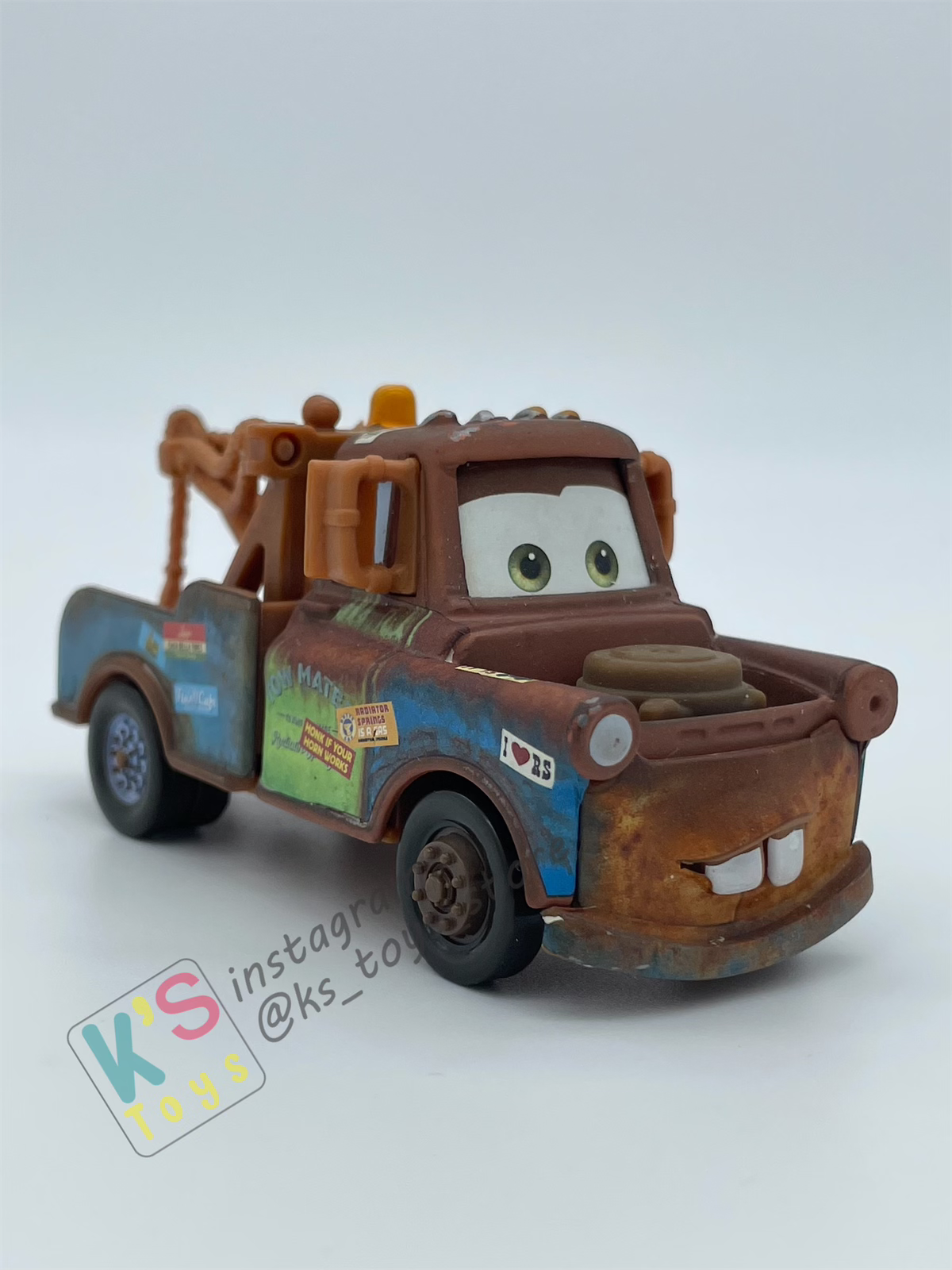 PRE-OWNED / LOOSE DISNEY PIXAR CARS - "MATER ROUTE 66 ROAD TRIP" - ROUTE 66 ROAD TRIP SERIES - DISPLAYED CONDITION