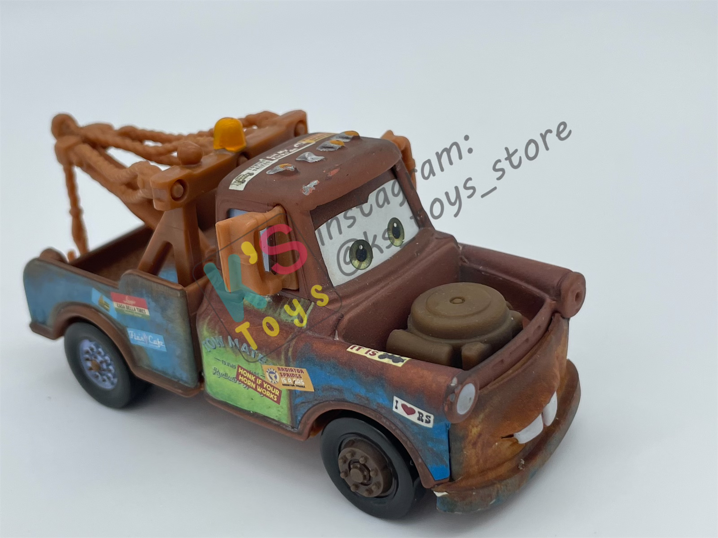 PRE-OWNED / LOOSE DISNEY PIXAR CARS - "MATER ROUTE 66 ROAD TRIP" - ROUTE 66 ROAD TRIP SERIES - DISPLAYED CONDITION