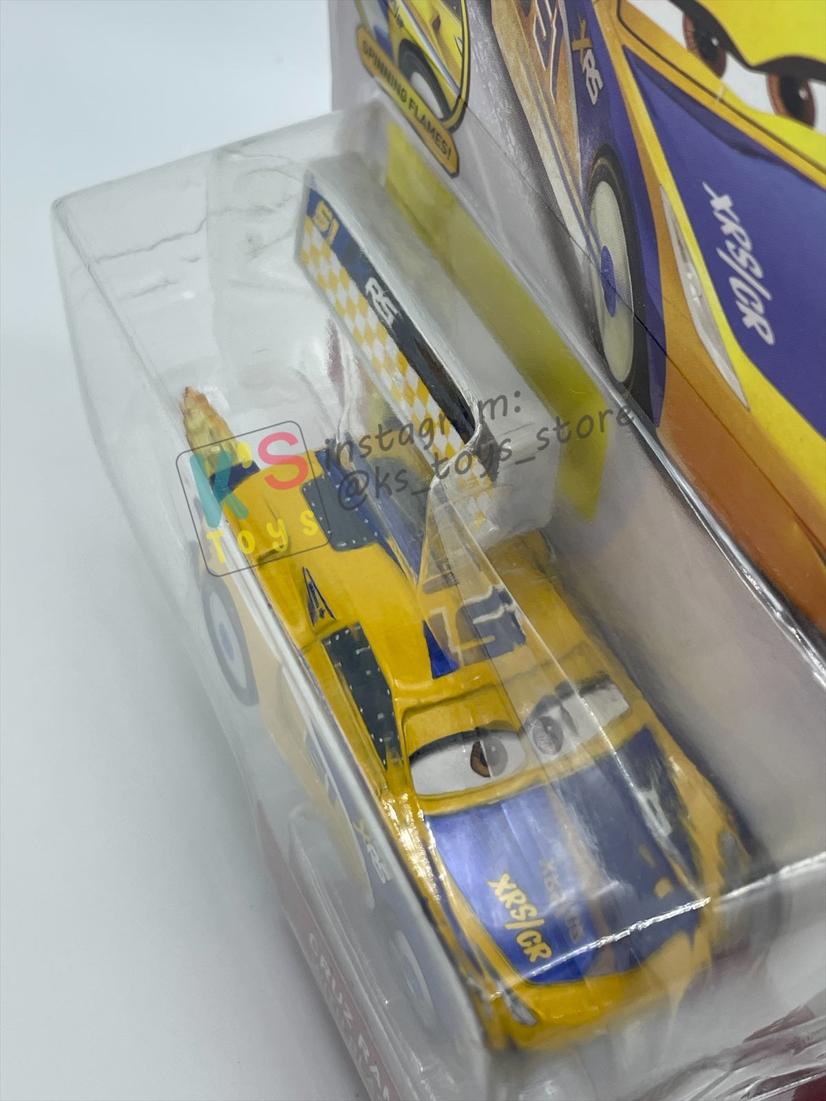 DISNEY PIXAR CARS BY MATTEL 1:55, "CRUZ RAMIREZ WITH BLAST WALL" ROCKET RACING SERIES - BNIP