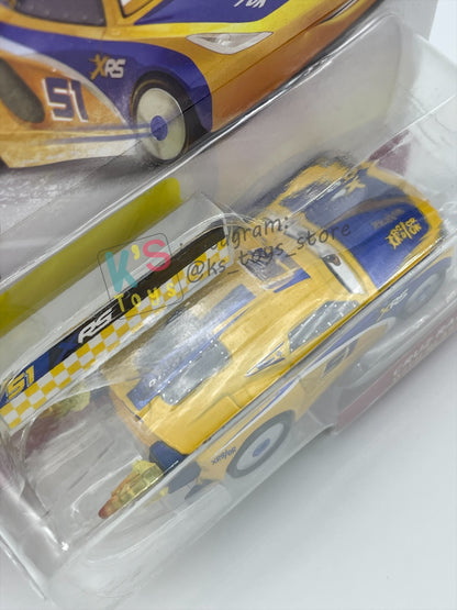 DISNEY PIXAR CARS BY MATTEL 1:55, "CRUZ RAMIREZ WITH BLAST WALL" ROCKET RACING SERIES - BNIP