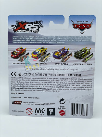 DISNEY PIXAR CARS BY MATTEL 1:55, "JACKSON STORM WITH BLAST WALL" ROCKET RACING SERIES - BNIP