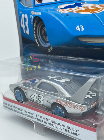 DISNEY PIXAR CARS BY MATTEL 1:55, "SILVER THE KING" SILVER COLLECTION SERIES - BNIP