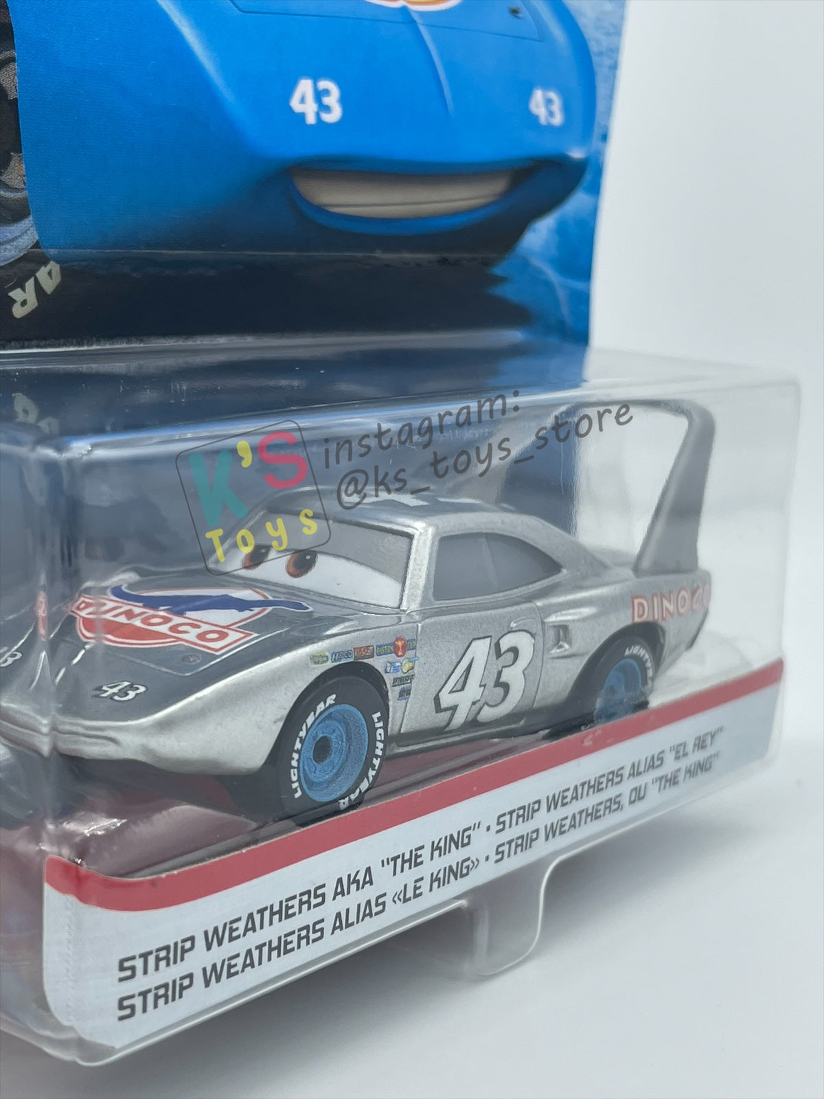 DISNEY PIXAR CARS BY MATTEL 1:55, "SILVER THE KING" SILVER COLLECTION SERIES - BNIP