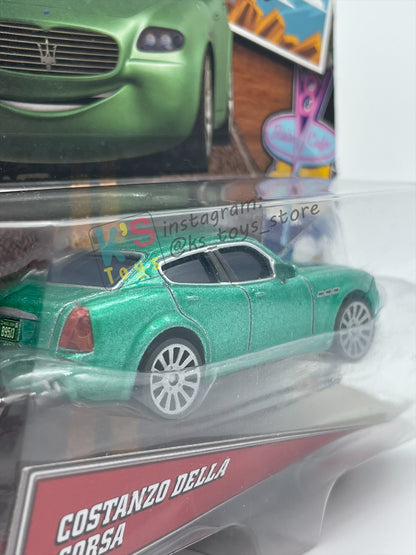 DISNEY PIXAR CARS BY MATTEL 1:55, "COSTANZO DELLA CORSA" RADIATOR SPRINGS SERIES - BNIP