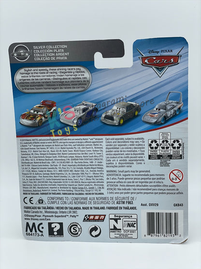 DISNEY PIXAR CARS BY MATTEL 1:55, "DINOCO CRUZ RAMIREZ SILVER" SILVER COLLECTION SERIES - BNIP