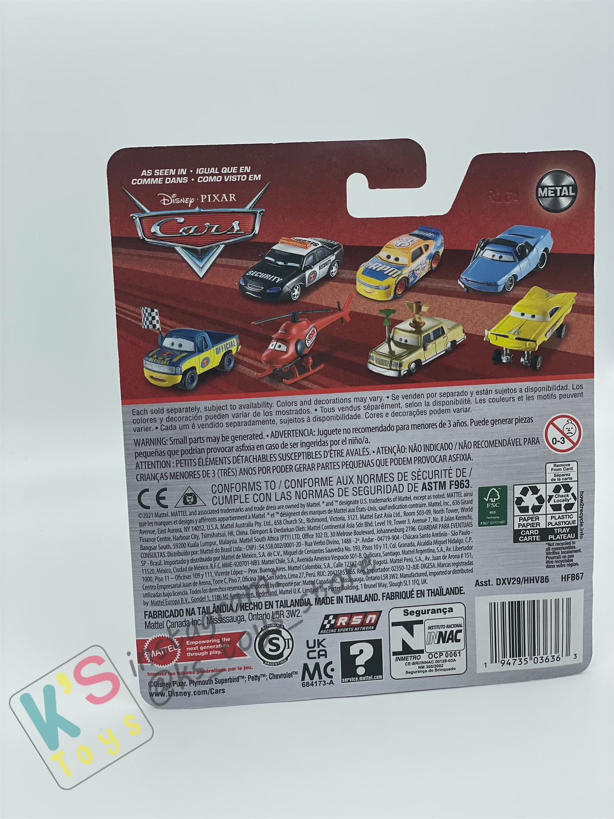 Disney Pixar Cars by MATTEL, KEITH KONE - 2022 NEW RELEASE - BNIP