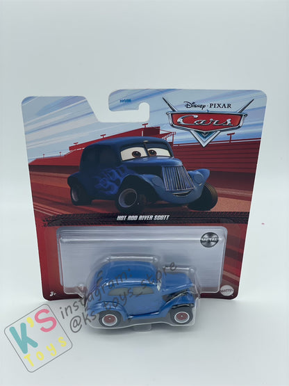 DISNEY PIXAR CARS BY MATTEL - "HOT ROD RIVER SCOTT" CARS 3- 2022 RE-RELEASED - BNIP