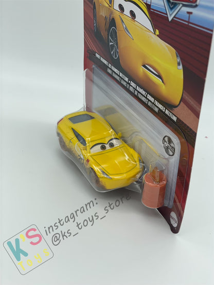 DISNEY PIXAR CARS BY MATTEL, CRUZ RAMIREZ AS FRANCES BELTLINE WITH FIRE CAN - BNIP