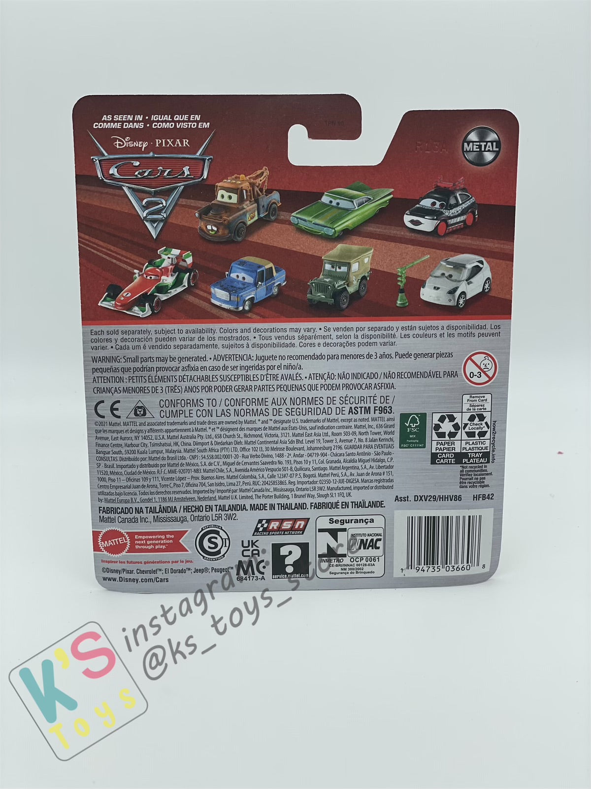 DISNEY PIXAR CARS BY MATTEL - "MEL D0RADO" 2022 RE-RELEASED - BNIP