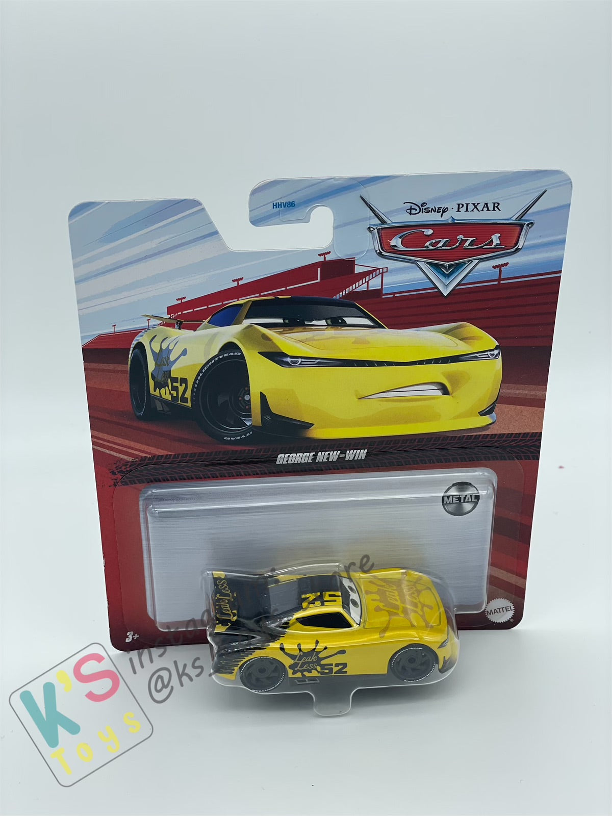 DISNEY PIXAR CARS BY MATTEL, GEORGE NEW-WIN - 2022 RE-RELEASED - BNIP