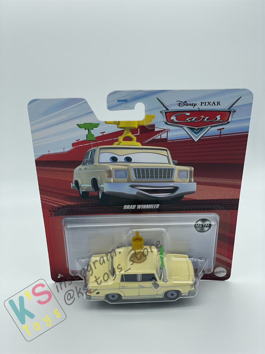 DISNEY PIXAR CARS BY MATTEL - "BRAD WINMILER"  CARS - 2022  RE-RELEASED - BNIP