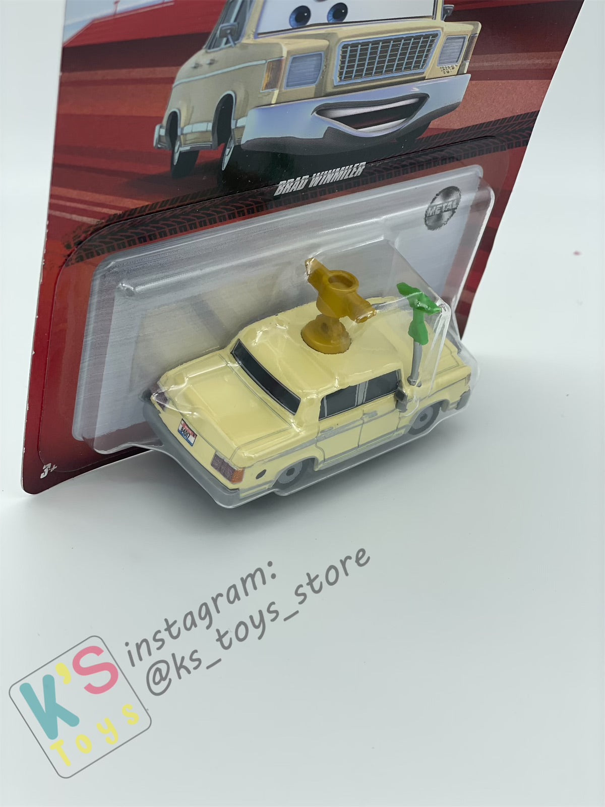DISNEY PIXAR CARS BY MATTEL - "BRAD WINMILER"  CARS - 2022  RE-RELEASED - BNIP