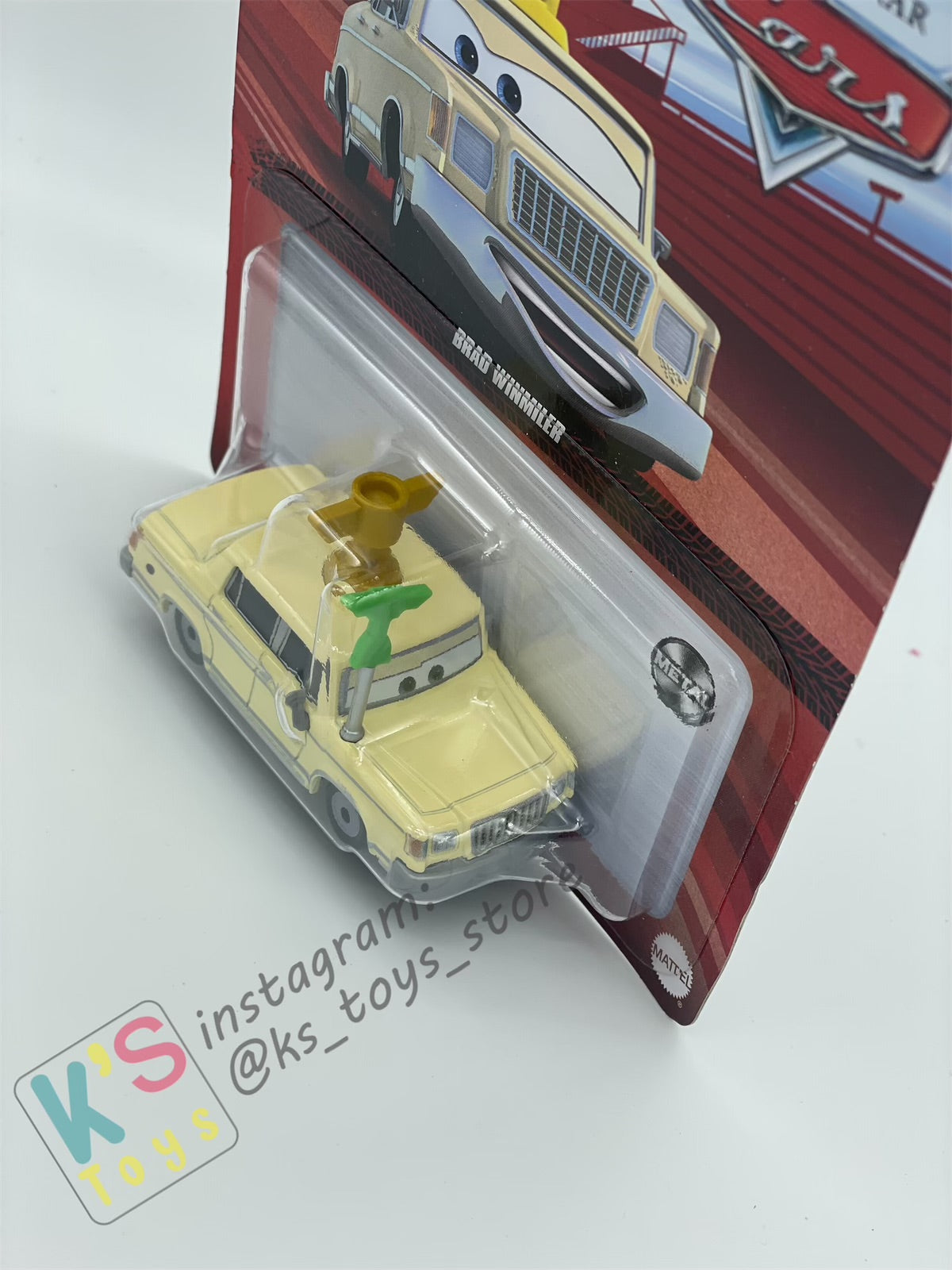 DISNEY PIXAR CARS BY MATTEL - "BRAD WINMILER"  CARS - 2022  RE-RELEASED - BNIP