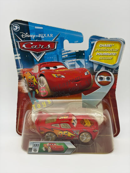 DISNEY PIXAR CARS BY MATTEL 1:55, "PAINT MASK LIGHTNING MCQUEEN" - CHASE LENTICULAR EYES SERIES - BNIP