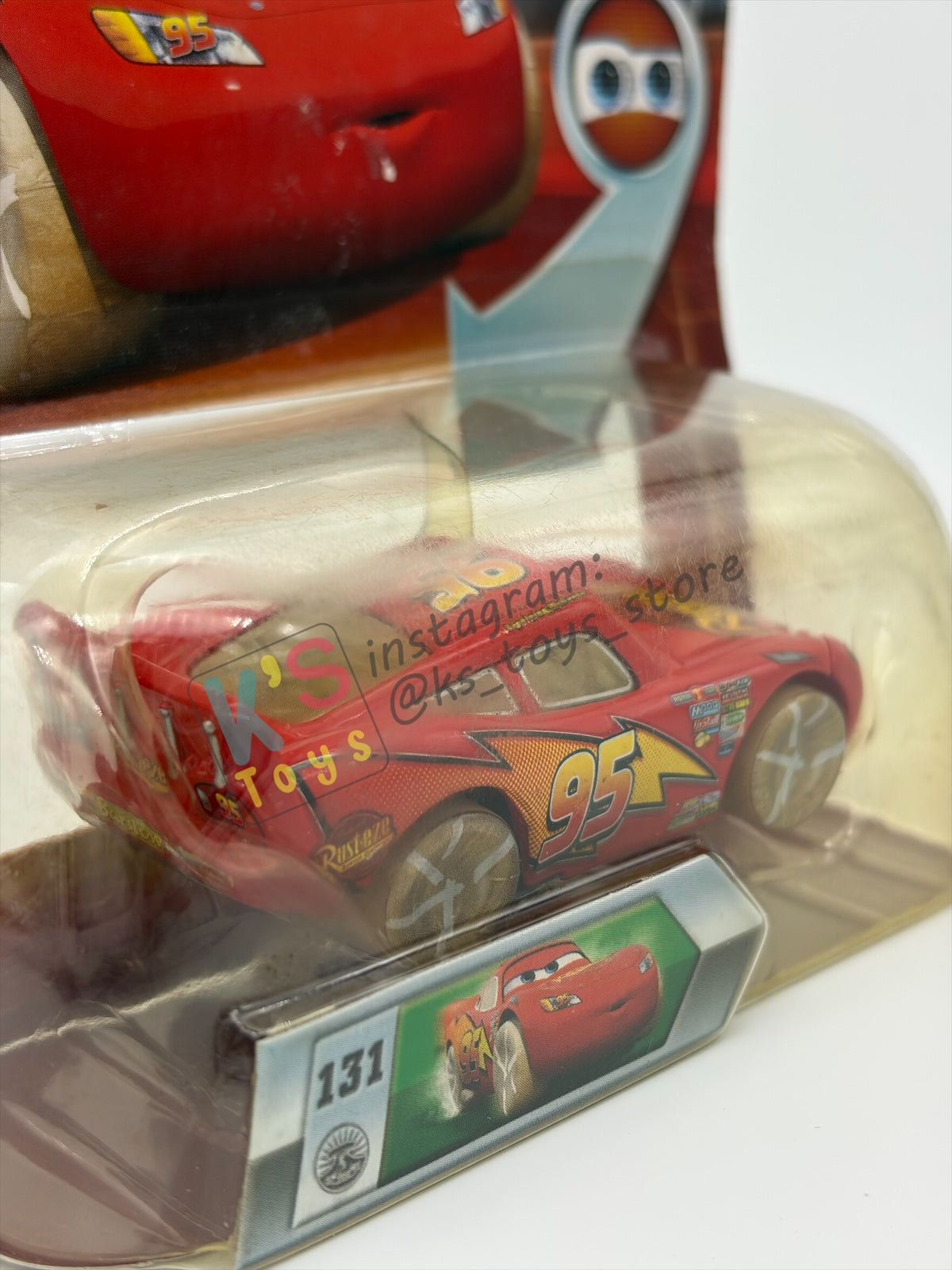 DISNEY PIXAR CARS BY MATTEL 1:55, "PAINT MASK LIGHTNING MCQUEEN" - CHASE LENTICULAR EYES SERIES - BNIP