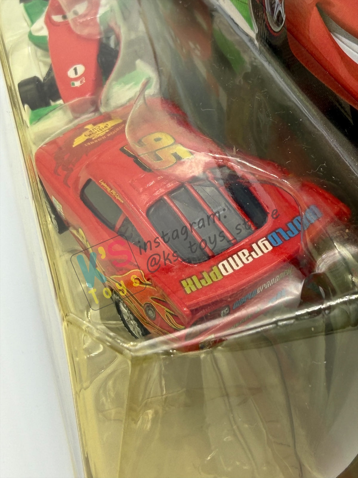 Disney Pixar Cars 1:55 by Mattel 2-Pack MATER WITH NO TIRES AND LIGHTNING MCQUEEN WITH NO TIRES - 95 RETURNS SERIES - BNIP
