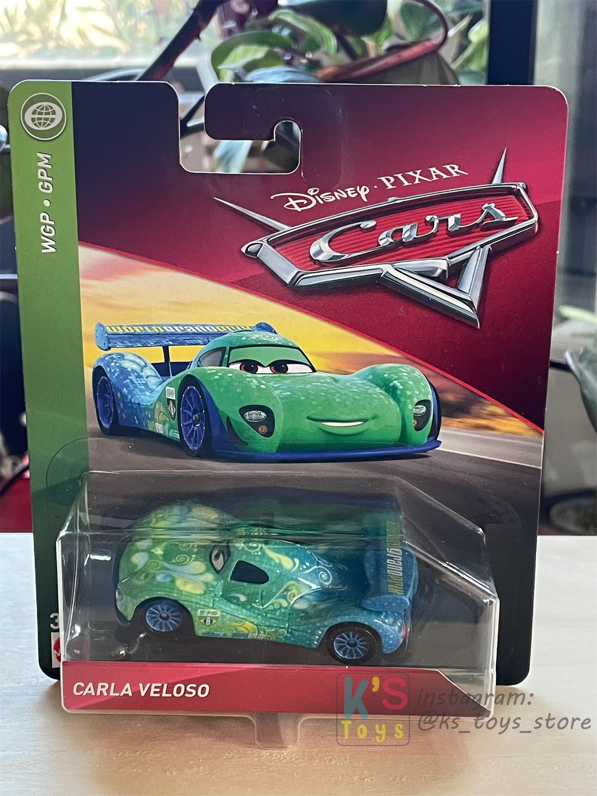 DISNEY PIXAR CARS BY MATTEL, CARLA VELOSO - WGP GPM SERIES - BNIP