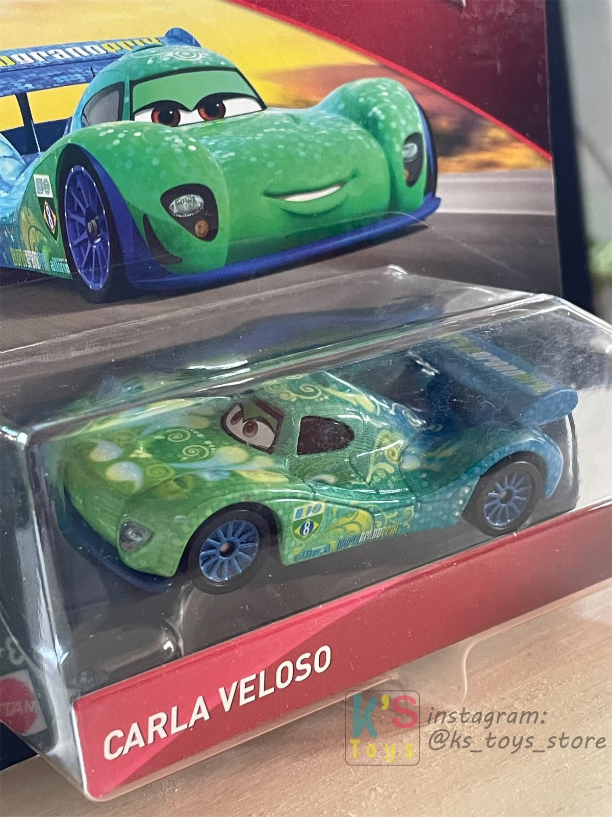 DISNEY PIXAR CARS BY MATTEL, CARLA VELOSO - WGP GPM SERIES - BNIP