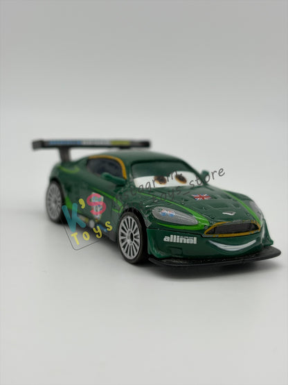 PRE-OWNED / LOOSE DISNEY PIXAR CARS BY MATTEL - "NIGEL GEARSLEY" - CARS 2 SERIES - GOOD CONDITION - READ DESCRIPTION!!!!!!!!!!!