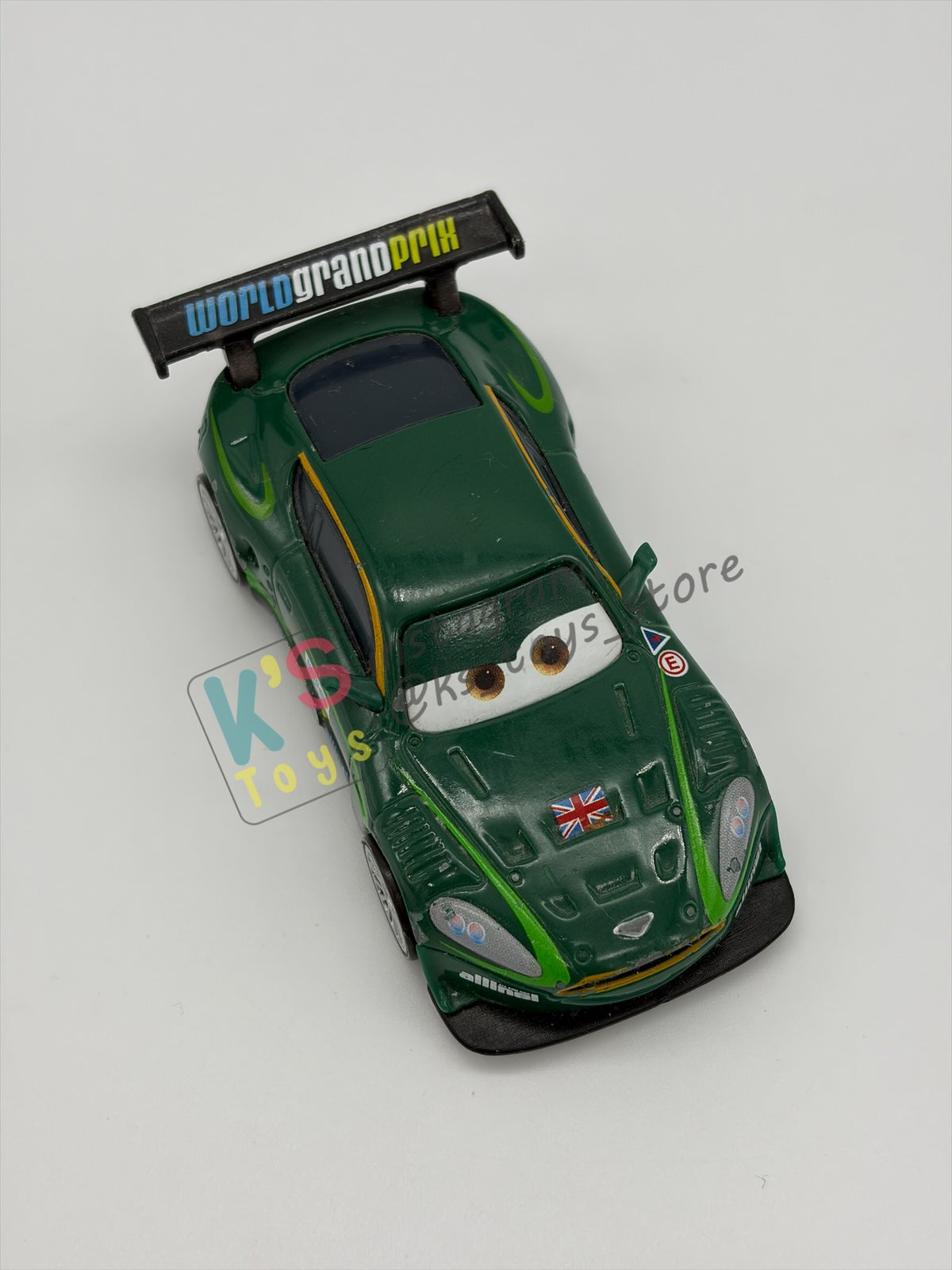 PRE-OWNED / LOOSE DISNEY PIXAR CARS BY MATTEL - "NIGEL GEARSLEY" - CARS 2 SERIES - GOOD CONDITION - READ DESCRIPTION!!!!!!!!!!!