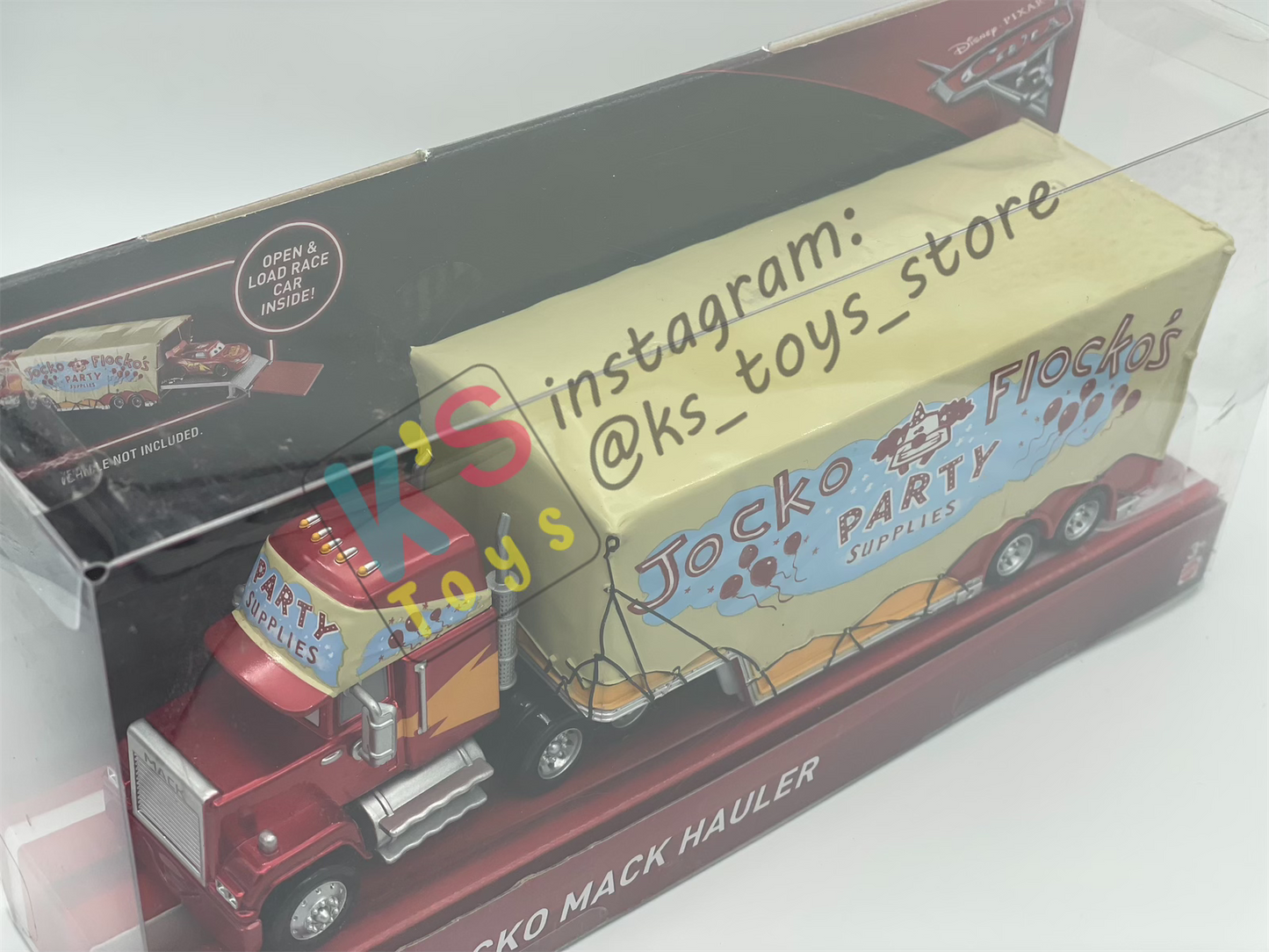 Hauler Disney Pixar Cars by Mattel, Mack Jocko Hauler - BNIP