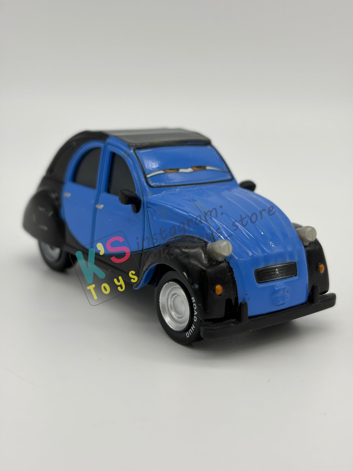 PRE-OWNED / LOOSE DISNEY PIXAR CARS 1:55 BY MATTEL - "JOHN" CARS 2 PARIS TOUR SERIES - NEAR MINT CONDITION