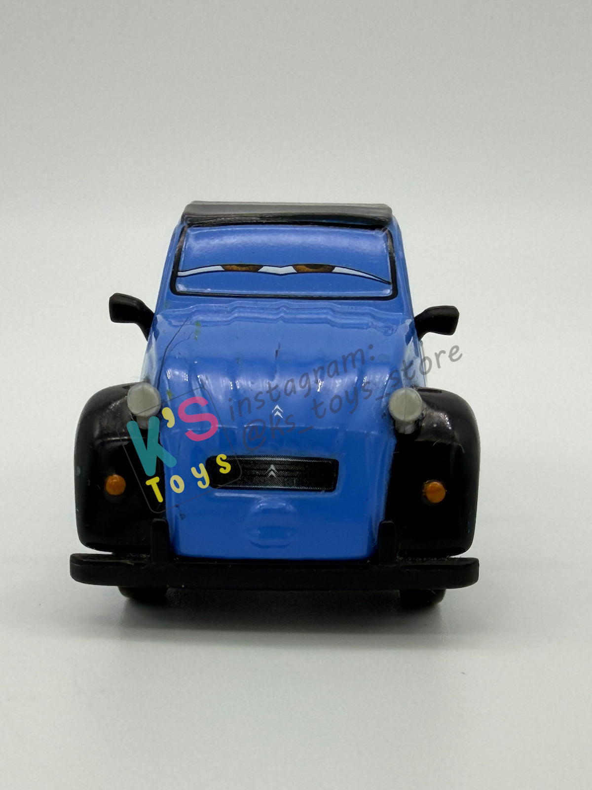 PRE-OWNED / LOOSE DISNEY PIXAR CARS 1:55 BY MATTEL - "JOHN" CARS 2 PARIS TOUR SERIES - NEAR MINT CONDITION