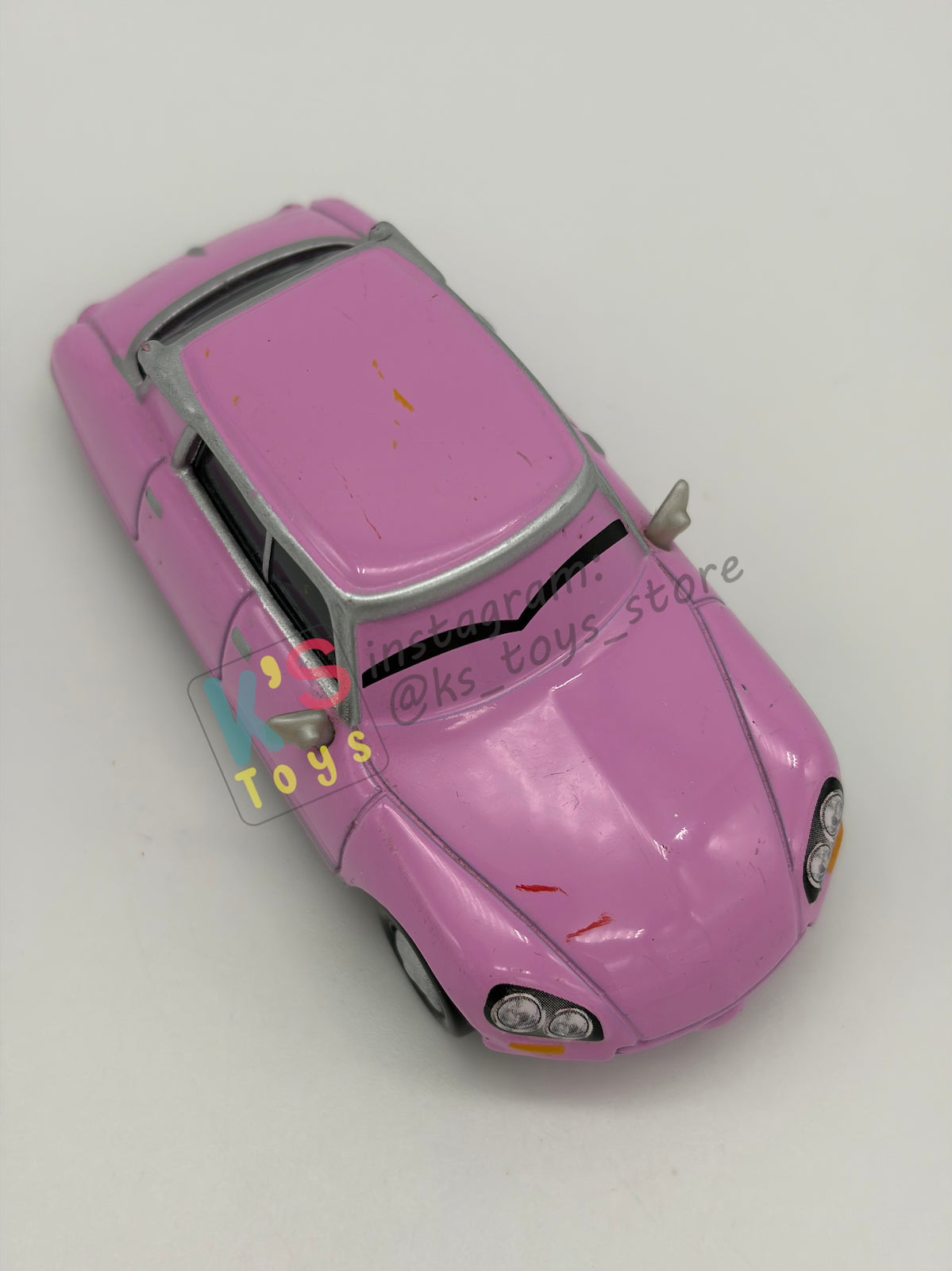 PRE-OWNED / LOOSE DISNEY PIXAR CARS 1:55 BY MATTEL - "NANCY" CARS 2 PARIS TOUR SERIES - NEAR MINT CONDITION