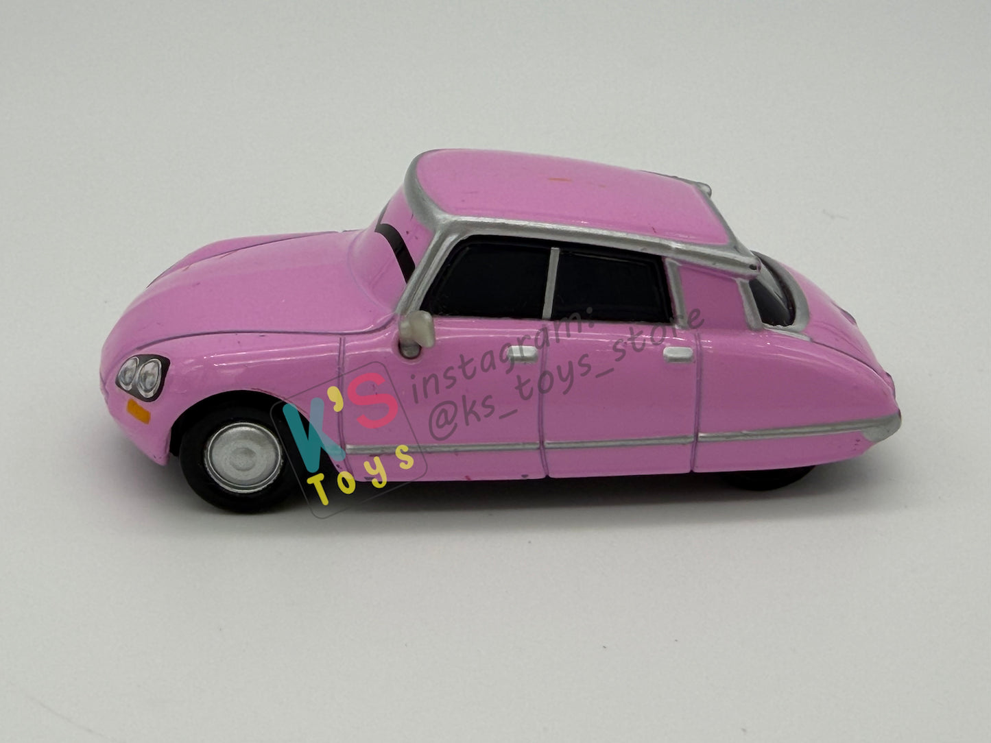 PRE-OWNED / LOOSE DISNEY PIXAR CARS 1:55 BY MATTEL - "NANCY" CARS 2 PARIS TOUR SERIES - NEAR MINT CONDITION
