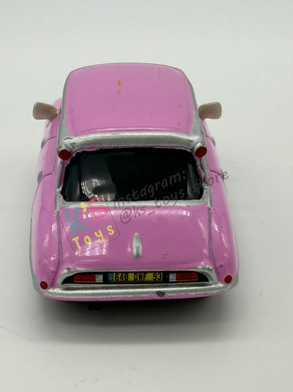 PRE-OWNED / LOOSE DISNEY PIXAR CARS 1:55 BY MATTEL - "NANCY" CARS 2 PARIS TOUR SERIES - NEAR MINT CONDITION