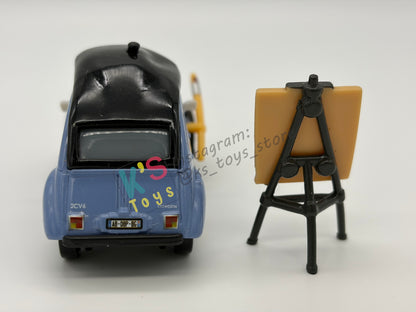 PRE-OWNED / LOOSE DISNEY PIXAR CARS 1:55 BY MATTEL - "HENRI MOTISSE" CARS 2 PARIS TOUR SERIES - NEAR MINT CONDITION