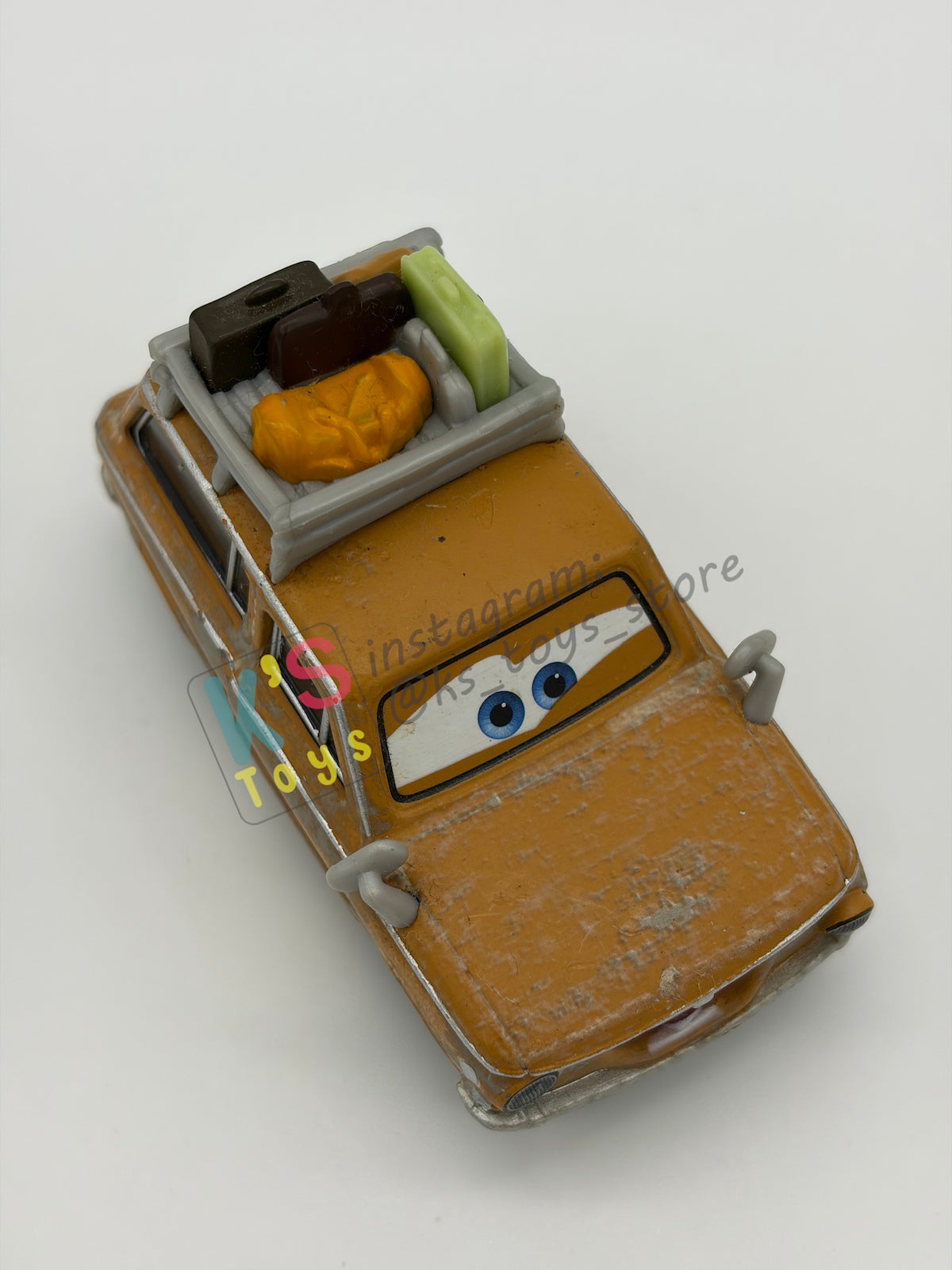 PRE-OWNED / LOOSE DISNEY PIXAR CARS 1:55 BY MATTEL - "LUBEWIG" CARS 2 PARIS TOUR SERIES - NEAR MINT CONDITION