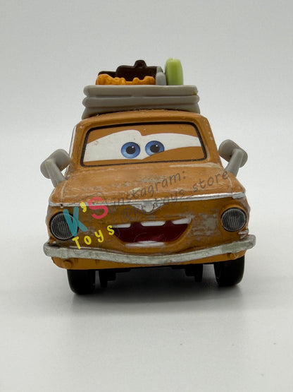 PRE-OWNED / LOOSE DISNEY PIXAR CARS 1:55 BY MATTEL - "LUBEWIG" CARS 2 PARIS TOUR SERIES - NEAR MINT CONDITION