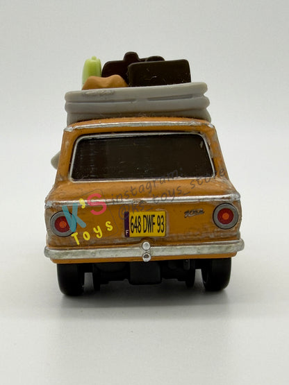 PRE-OWNED / LOOSE DISNEY PIXAR CARS 1:55 BY MATTEL - "LUBEWIG" CARS 2 PARIS TOUR SERIES - NEAR MINT CONDITION