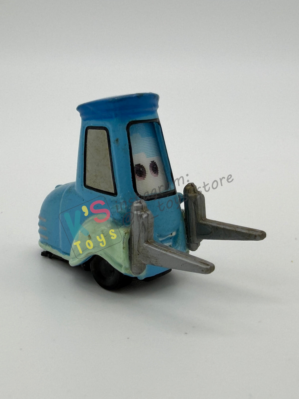 PRE-OWNED / LOOSE DISNEY PIXAR CARS 1:55 BY MATTEL - "GUIDO LENTICULAR EYES V 2" LENTICULAR EYES SERIES - NEAR MINT CONDITION