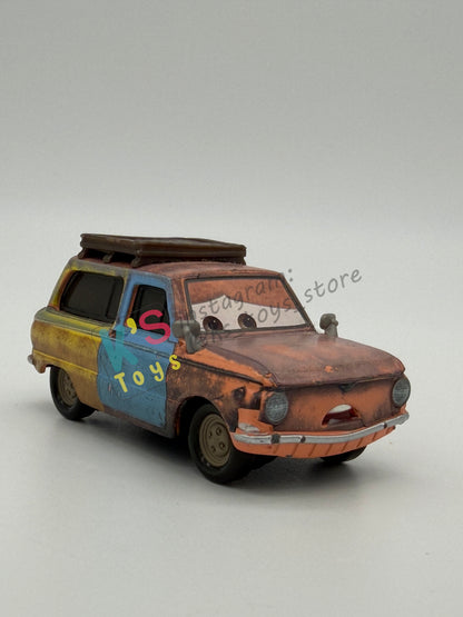 PRE-OWNED / LOOSE DISNEY PIXAR CARS 1:55 BY MATTEL - "JASON HUBKAP" CARS 2 PARIS PARTS MARKET SERIES - NEAR MINT CONDITION