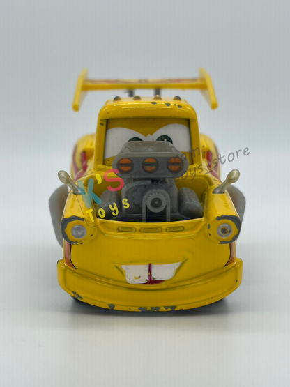 PRE-OWNED / LOOSE DISNEY PIXAR CARS BY MATTEL - "FUNNY MATER" - CARS 2 SERIES - PLAYED WITH GOOD CONDITION - READ DESCRIPTION!!!!!!!!!!!
