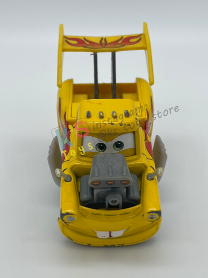 PRE-OWNED / LOOSE DISNEY PIXAR CARS BY MATTEL - "FUNNY MATER" - CARS 2 SERIES - PLAYED WITH GOOD CONDITION - READ DESCRIPTION!!!!!!!!!!!