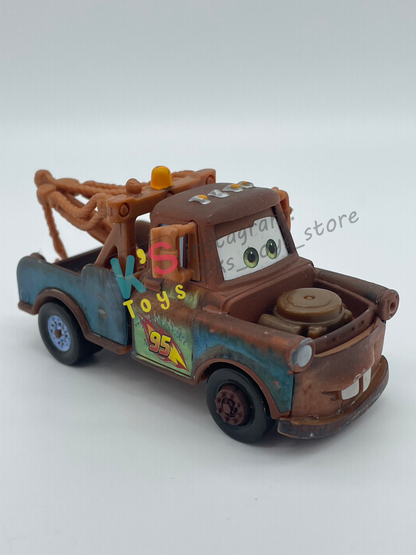 PRE-OWNED / LOOSE DISNEY PIXAR CARS BY MATTEL - "RACE TEAM MATER" - CARS 2 SERIES - PLAYED WITH GOOD CONDITION - READ DESCRIPTION!!!!!!!!!!!