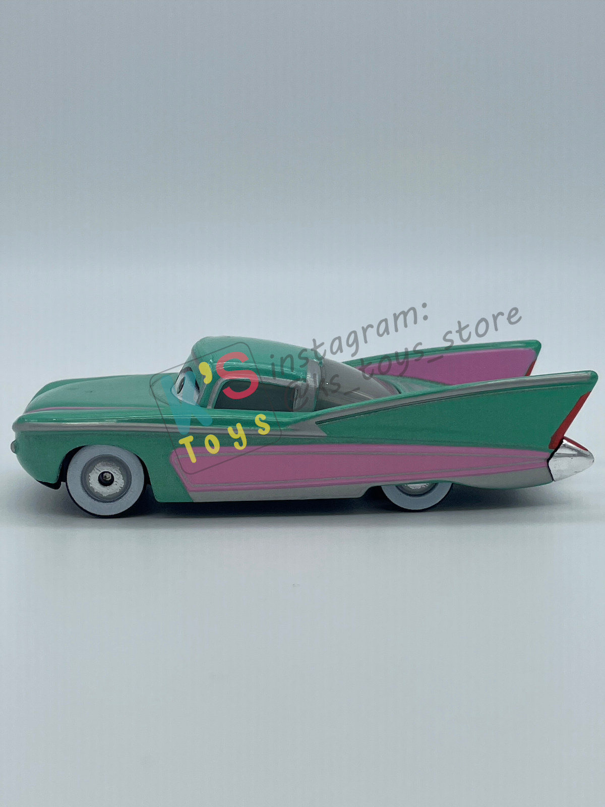 PRE-OWNED / LOOSE DISNEY PIXAR CARS 1:55 BY MATTEL - "EASTER LIGHTNING MCQUEEN (VARIANT)" EASTER SERIES - NEAR MINT CONDITION