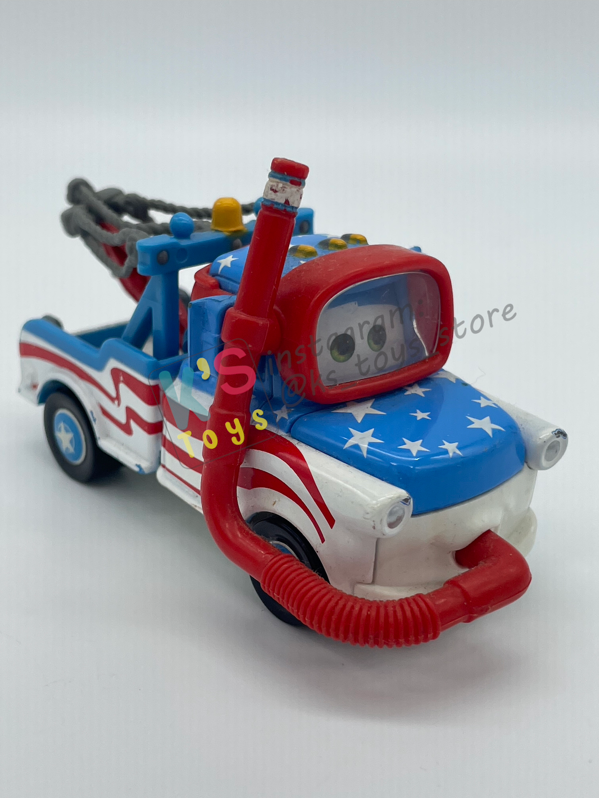 PRE-OWNED / LOOSE DISNEY PIXAR CARS BY MATTEL - "HIGH DIVE MATER" - MATER THE GREATER SERIES - PLAYED WITH GOOD CONDITION - READ DESCRIPTION!!!!!!!!!!!