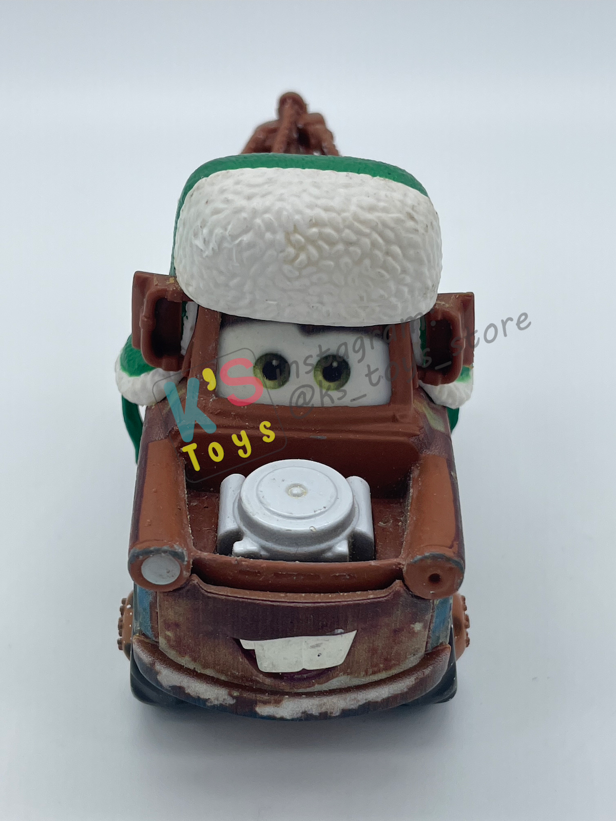 PRE-OWNED / LOOSE DISNEY PIXAR CARS BY MATTEL - "WHEE-HOO MATER" - WINTER / CHRISTMAS SERIES SERIES - PLAYED WITH GOOD CONDITION - READ DESCRIPTION!!!!!!!!!!!