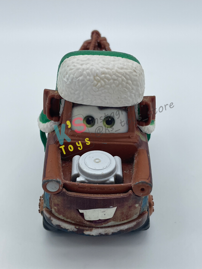 PRE-OWNED / LOOSE DISNEY PIXAR CARS BY MATTEL - "WHEE-HOO MATER" - WINTER / CHRISTMAS SERIES SERIES - PLAYED WITH GOOD CONDITION - READ DESCRIPTION!!!!!!!!!!!