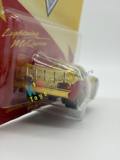 SPECIAL EDITION DISNEY PIXAR CARS BY MATTEL 1:55, "20TH ANNIVERSARY GOLDEN ANNIVERSARY LIGHTNING MCQUEEN" - 2026 PROMO 20TH ANNIVERSARY SERIES - BNIP
