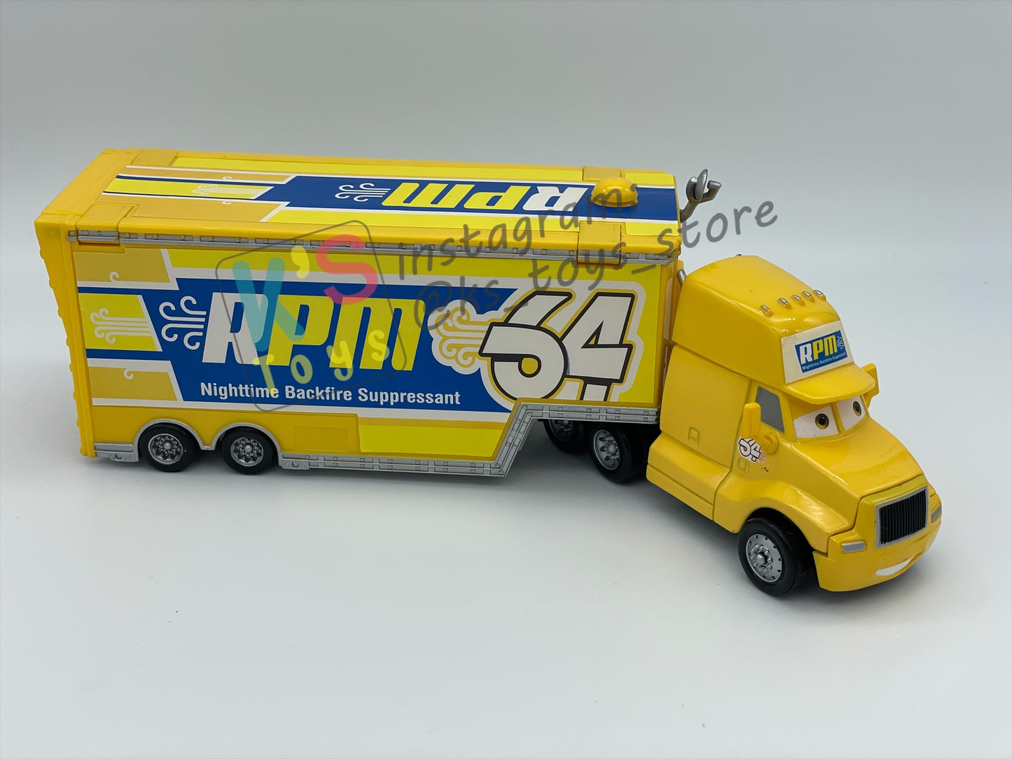 PRE-OWNED / LOOSE HAULER DISNEY PIXAR CARS BY MATTEL, RPM HAULER,  IN NEAR MINT CONDITION - PLEASE READ DESCRIPTION!!!!!!!!!!