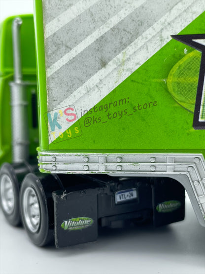 PRE-OWNED / LOOSE HAULER DISNEY PIXAR CARS BY MATTEL, STEVE CARSKI (VITOLINE HAULER),  IN PLAYED CONDITION AND MISSING PARTS - PLEASE READ DESCRIPTION!!!!!!!!!!