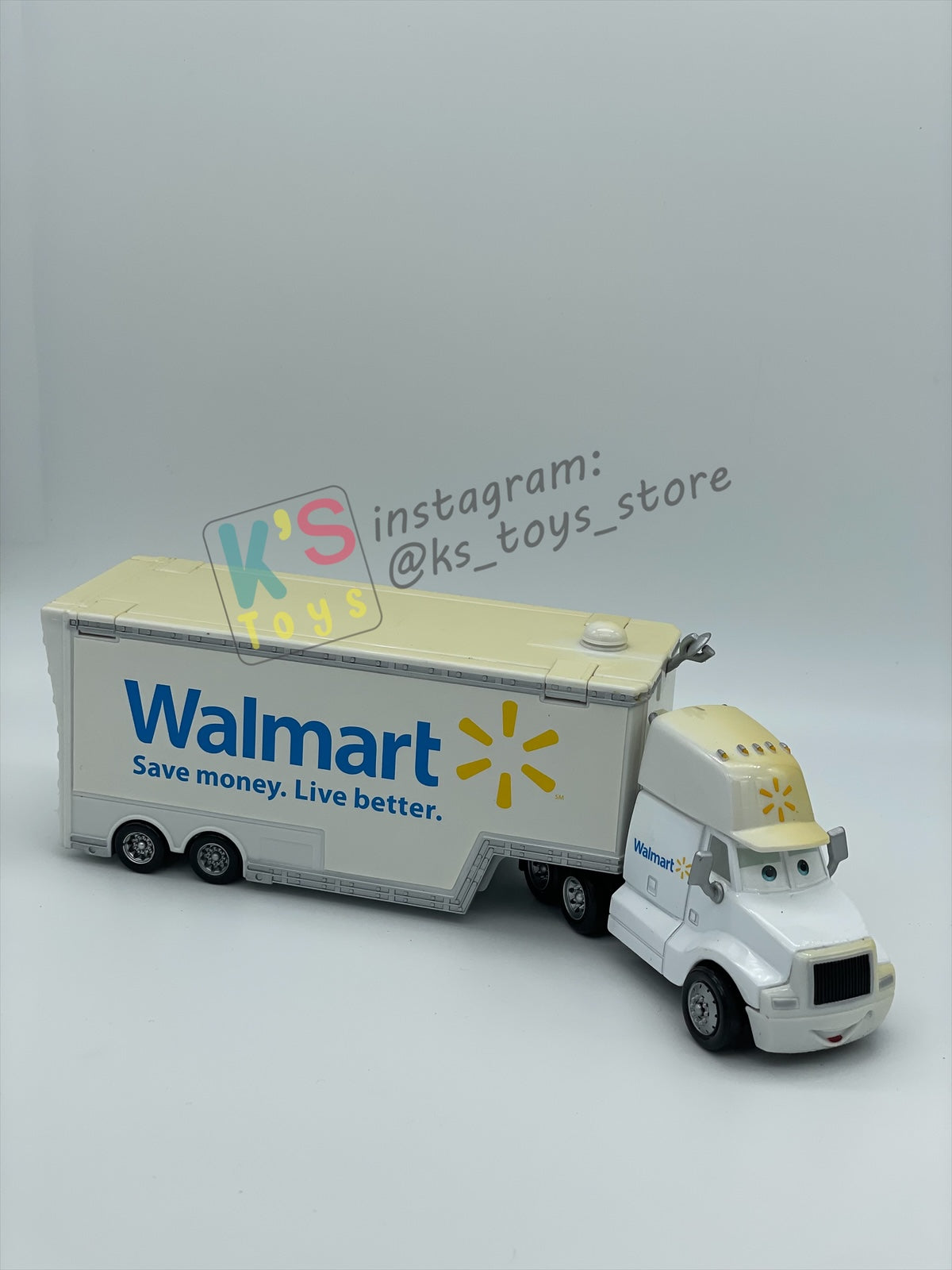 PRE-OWNED / LOOSE HAULER DISNEY PIXAR CARS BY MATTEL, WALLY THE WALLMART HAULER,  IN GOOD CONDITION - PLEASE READ DESCRIPTION!!!!!!!!!!